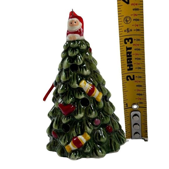 Spode LED Christmas Tree Ornament With Santa & Candy Decorations Vintage READ - Picture 5 of 5